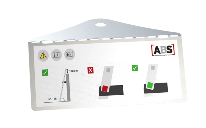 Produktbild des ABS LaddWall Systemschilds